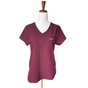 NWT Jaanu “wine” 3 Pocket Women’s Scrub Top